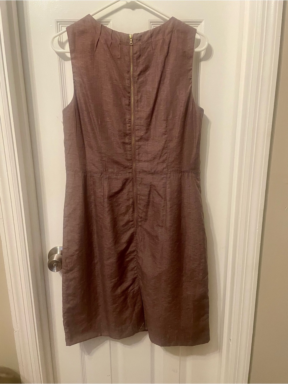 LOFT Mauve Sleeveless Shift Dress - Picture 2 of 2
